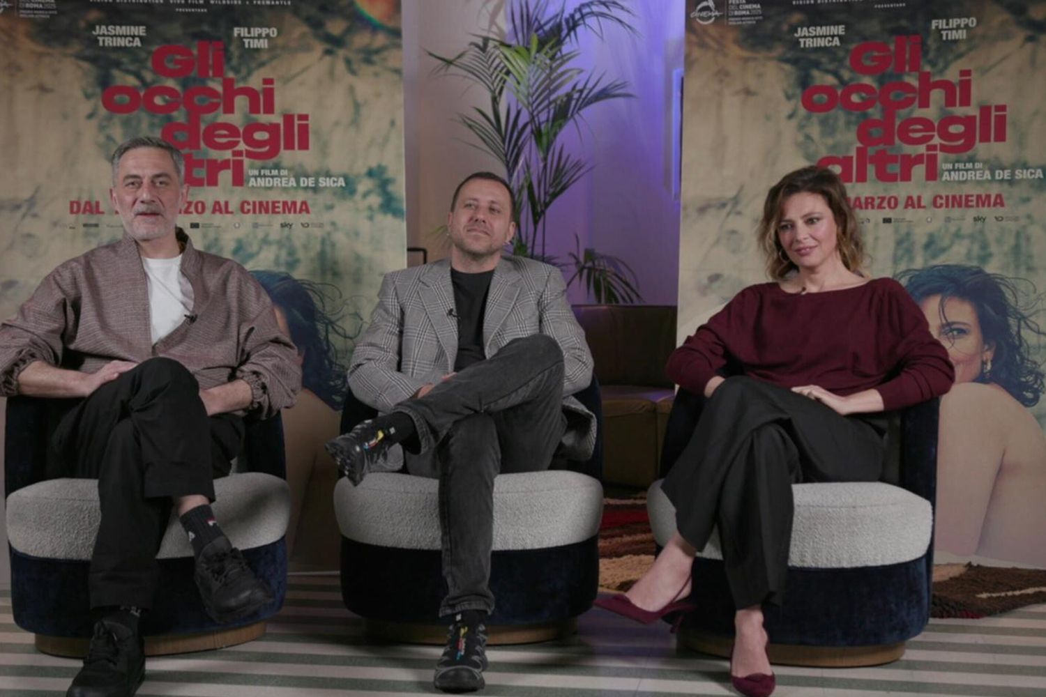 Filippo Timi, Andrea De Sica e Jasmine Trinca