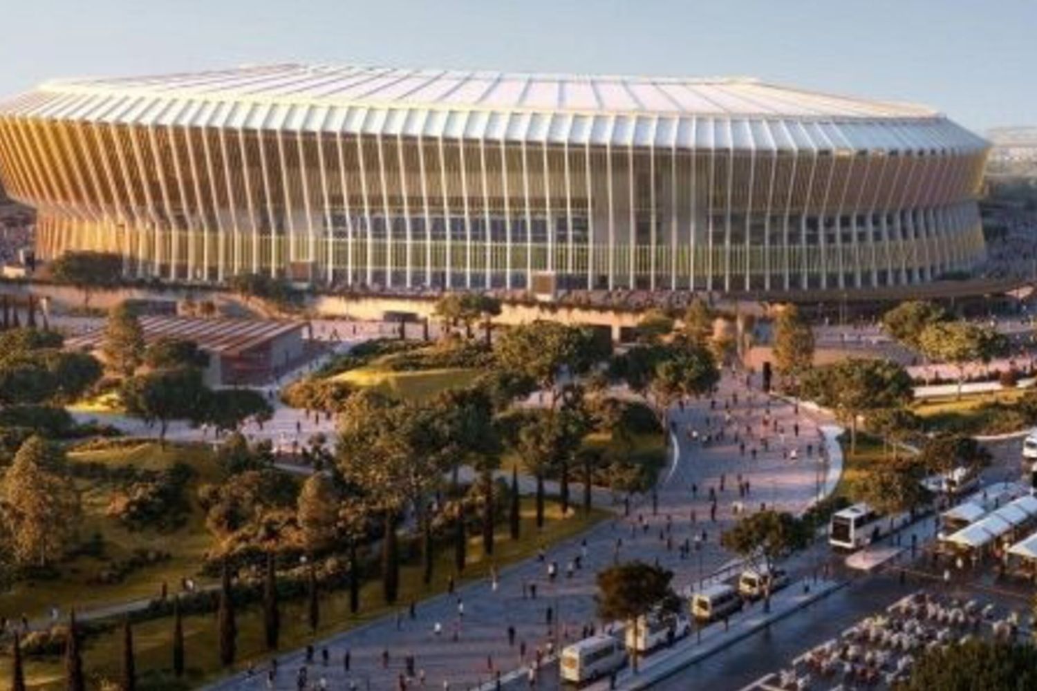 Stadio della Roma  a Pietralata (elaborazione virtuale)