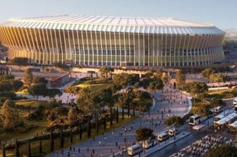 Stadio della Roma  a Pietralata (elaborazione virtuale)