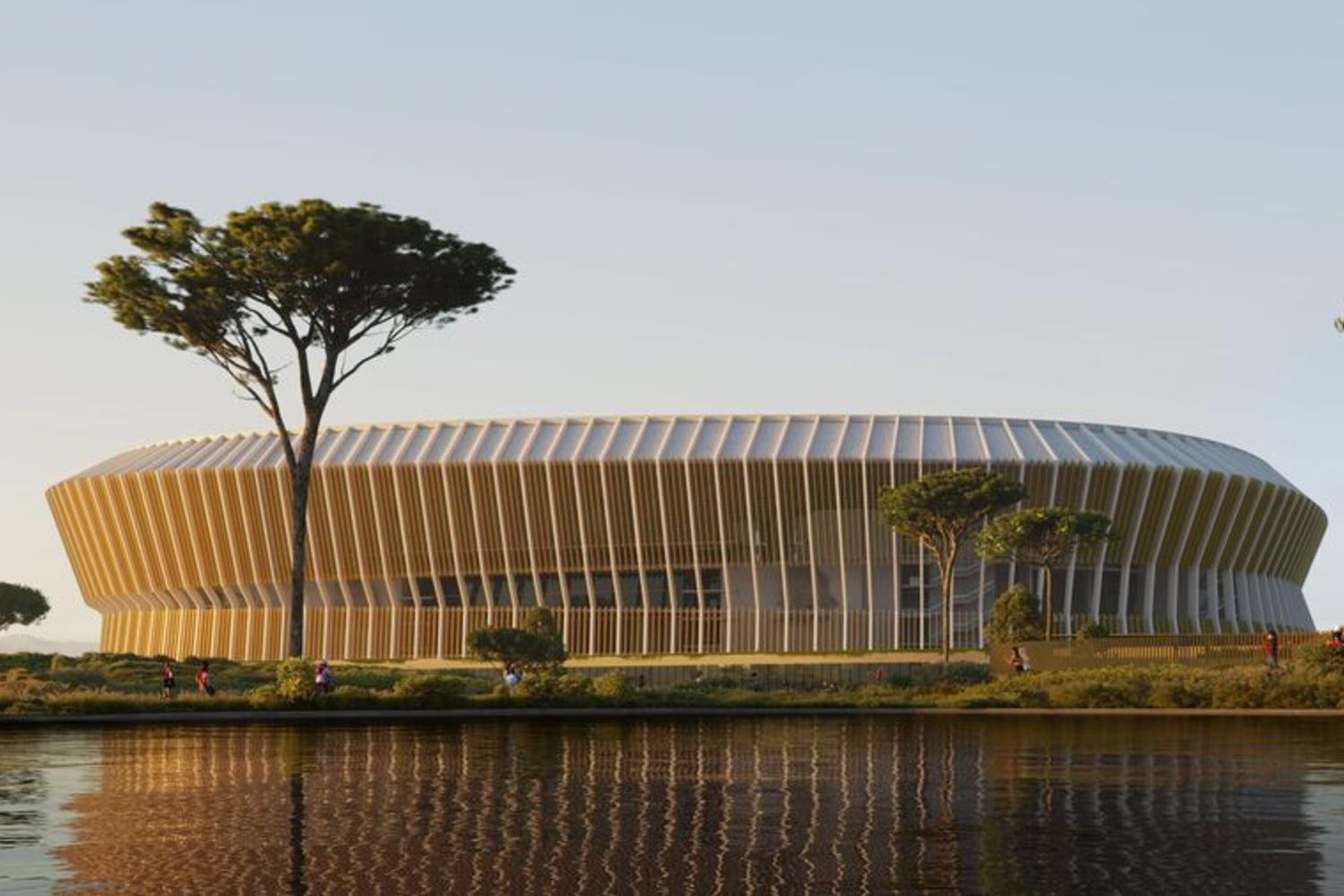 Stadio della Roma  a Pietralata (elaborazione virtuale)