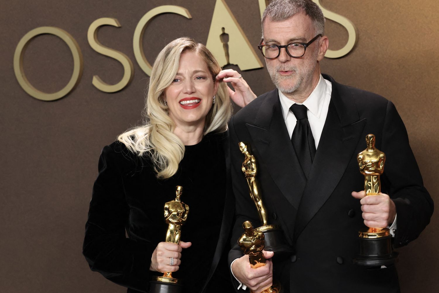 Paul Thomas Anderson e la produttrice Sara Murphy, Oscar 2026