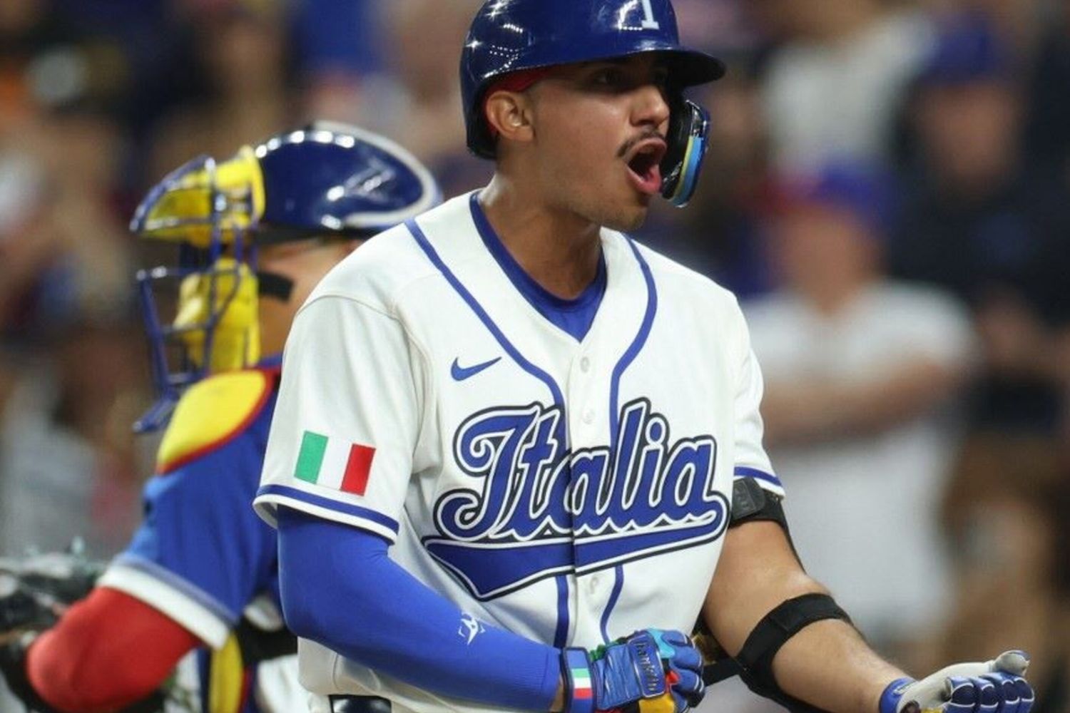 J.J. D'Orazio , giocatore dell'Italia durante la semifinale contro il Venezuela