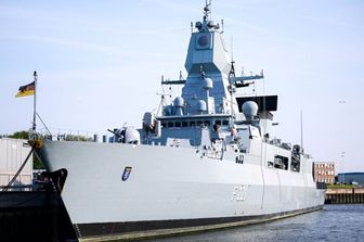 Una nave della missione Aspides