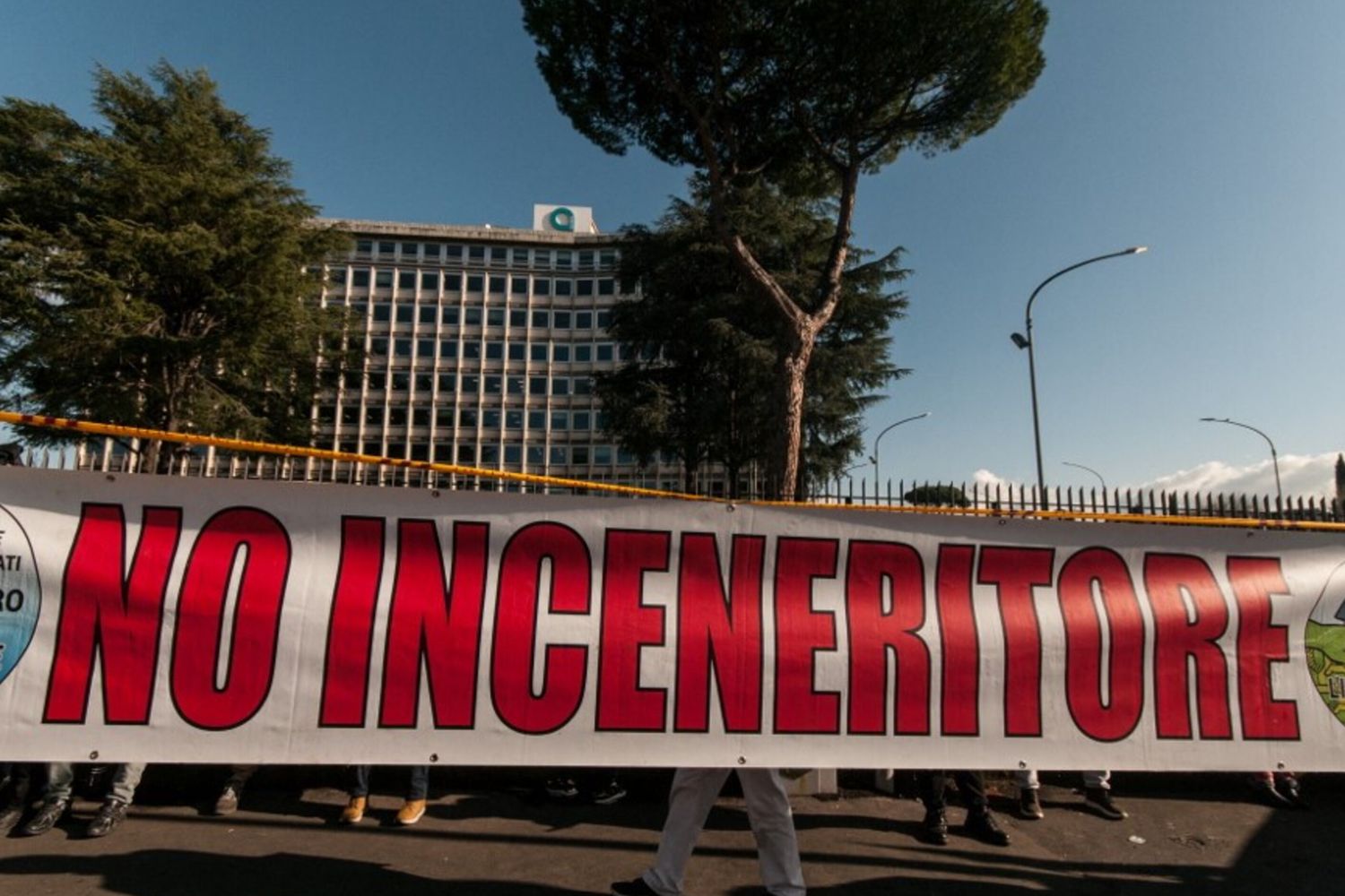 Manifestazione contro il termovalorizzatore di Roma