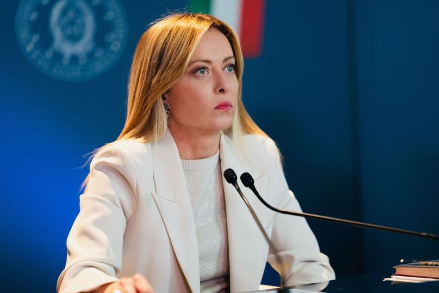 Il presidente del Consiglio Giorgia Meloni