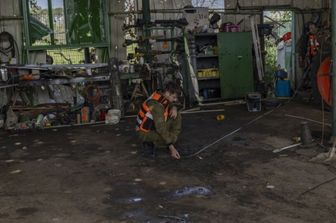 Un edificio colpito in Israele