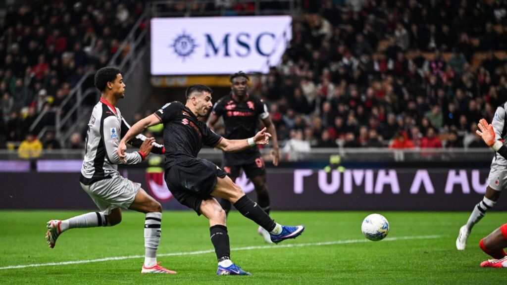 Il gol di Simeone al Milan