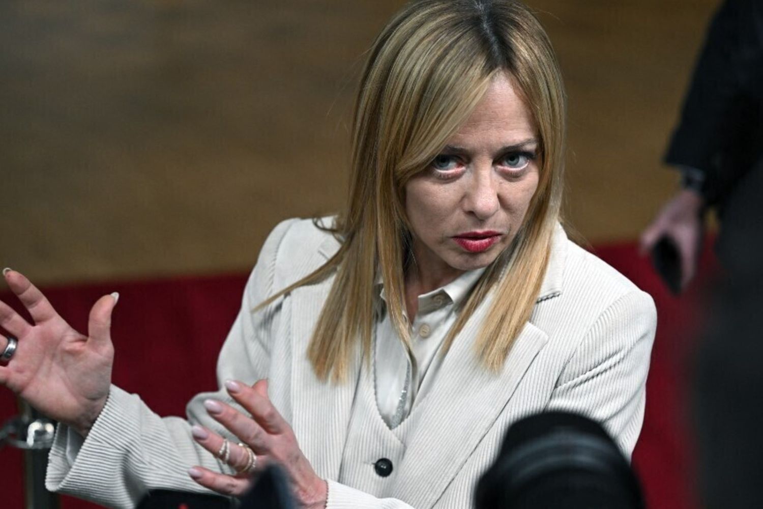 La premier Giorgia Meloni