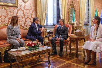 La famiglia nel bosco ricevuta al Senato da Ignazio La Russa