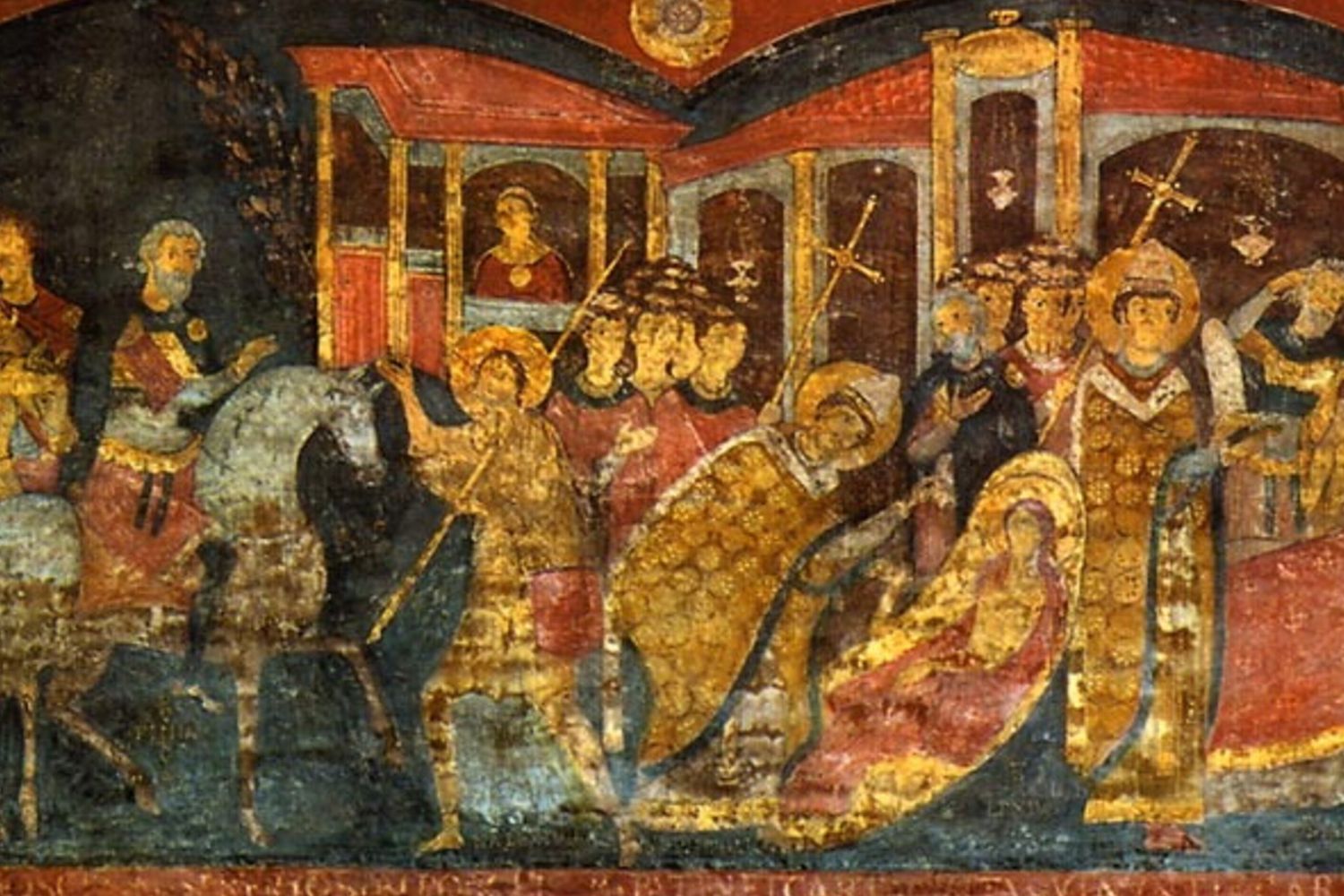 Alessio di Roma in San Clemente, affresco dell'XI secolo