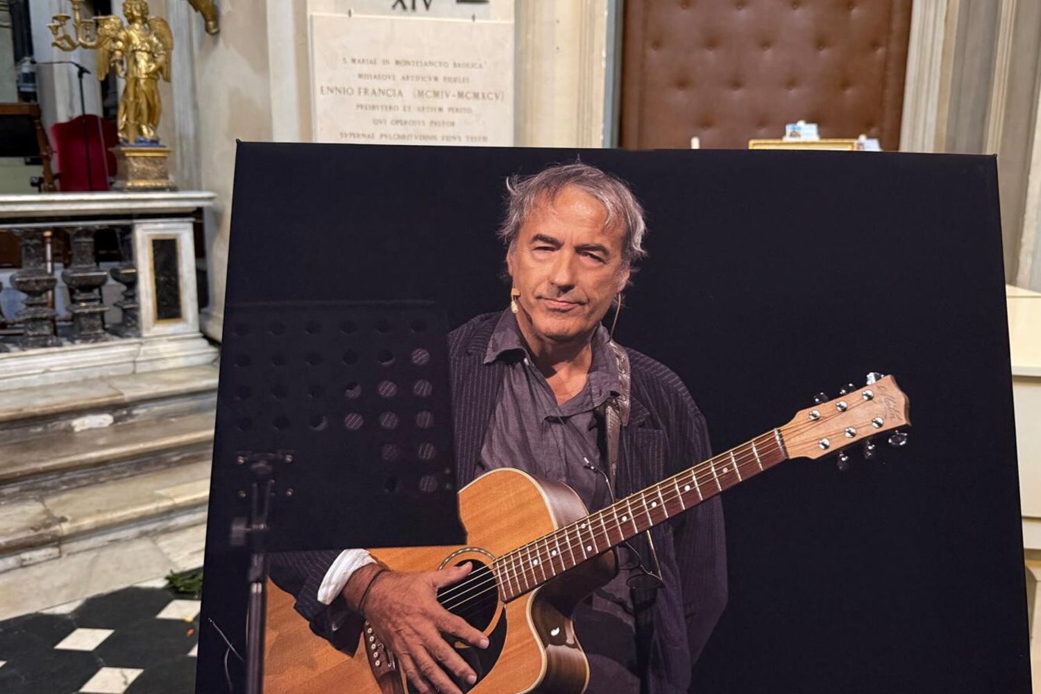 Funerali di David Riondino alla Chiesa degli Artisti