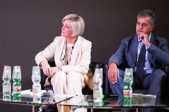 Vincenzo Caridi - Capo Dipartimento del Ministero del Lavoro con la ministra Elvira Calderone