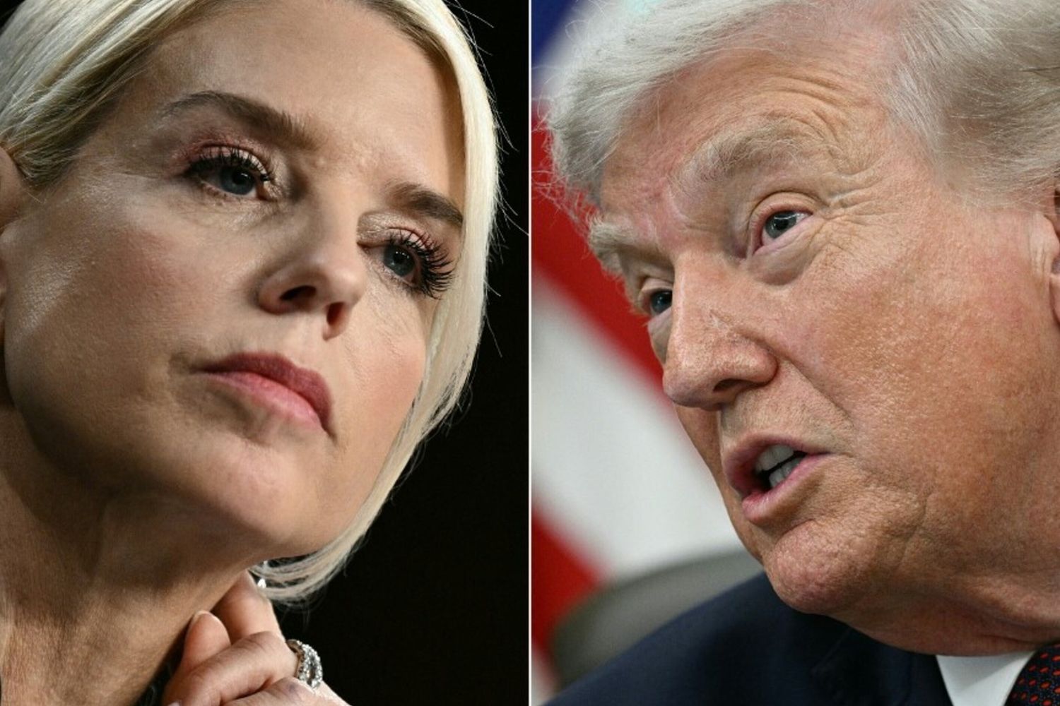 Pam Bondi  e Donald Trump