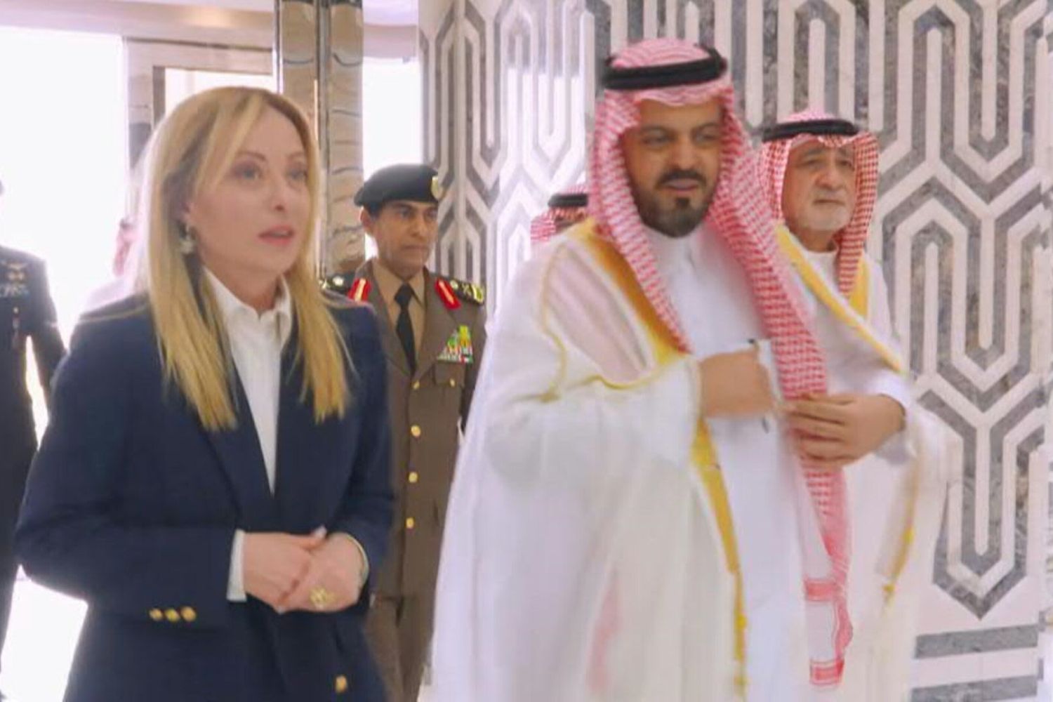 La premier Giorgia Meloni a Gedda