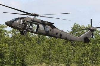 Un elicottero Black Hawk dell'aviazione Usa