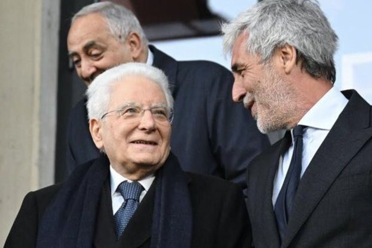 Il presidente Sergio Mattarella allo stadio Renzo Barbera per Palermo-Avellino
