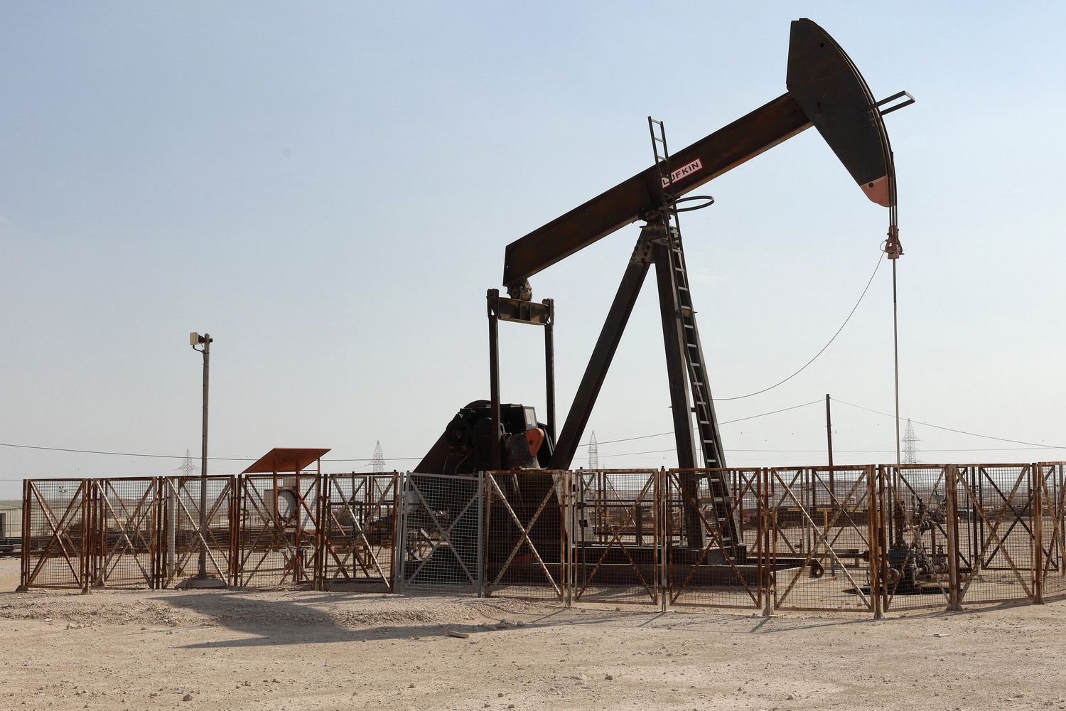 Un pozzo di petrolio in Bahrein