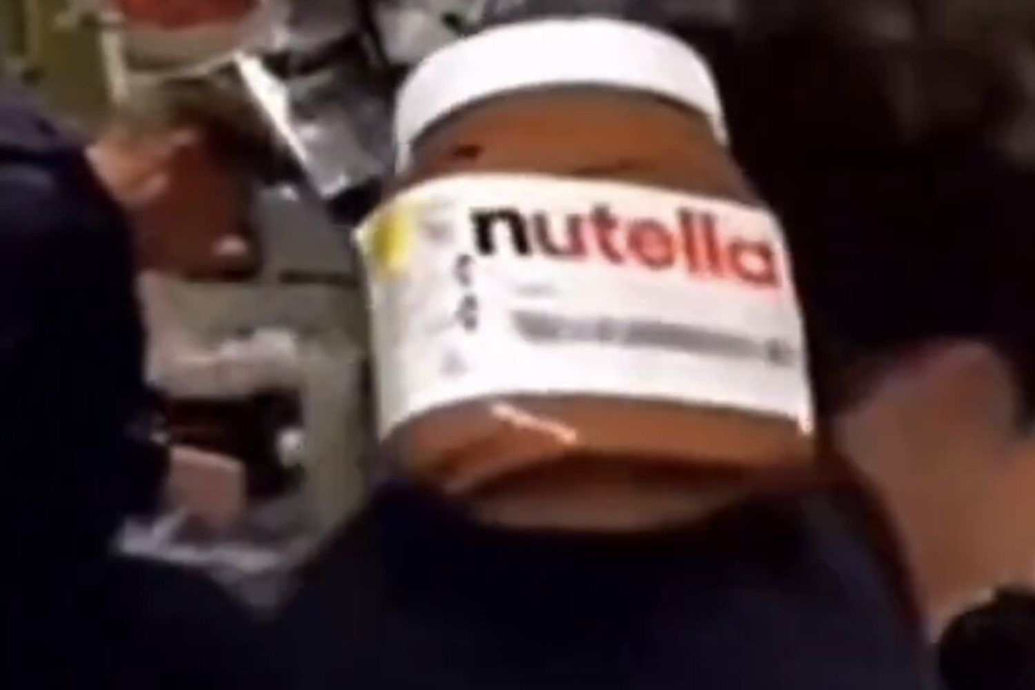Barattolo di Nutella a bordo di Artemis