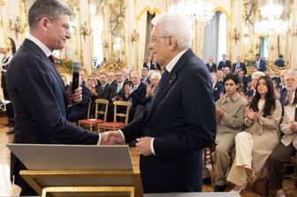 Il Presidente della Repubblica, Sergio Mattarella, ha ricevuto al Quirinale il Capo della Polizia -  Vittorio Pisani, accompagnato da una rappresentanza di appartenenti al Corpo