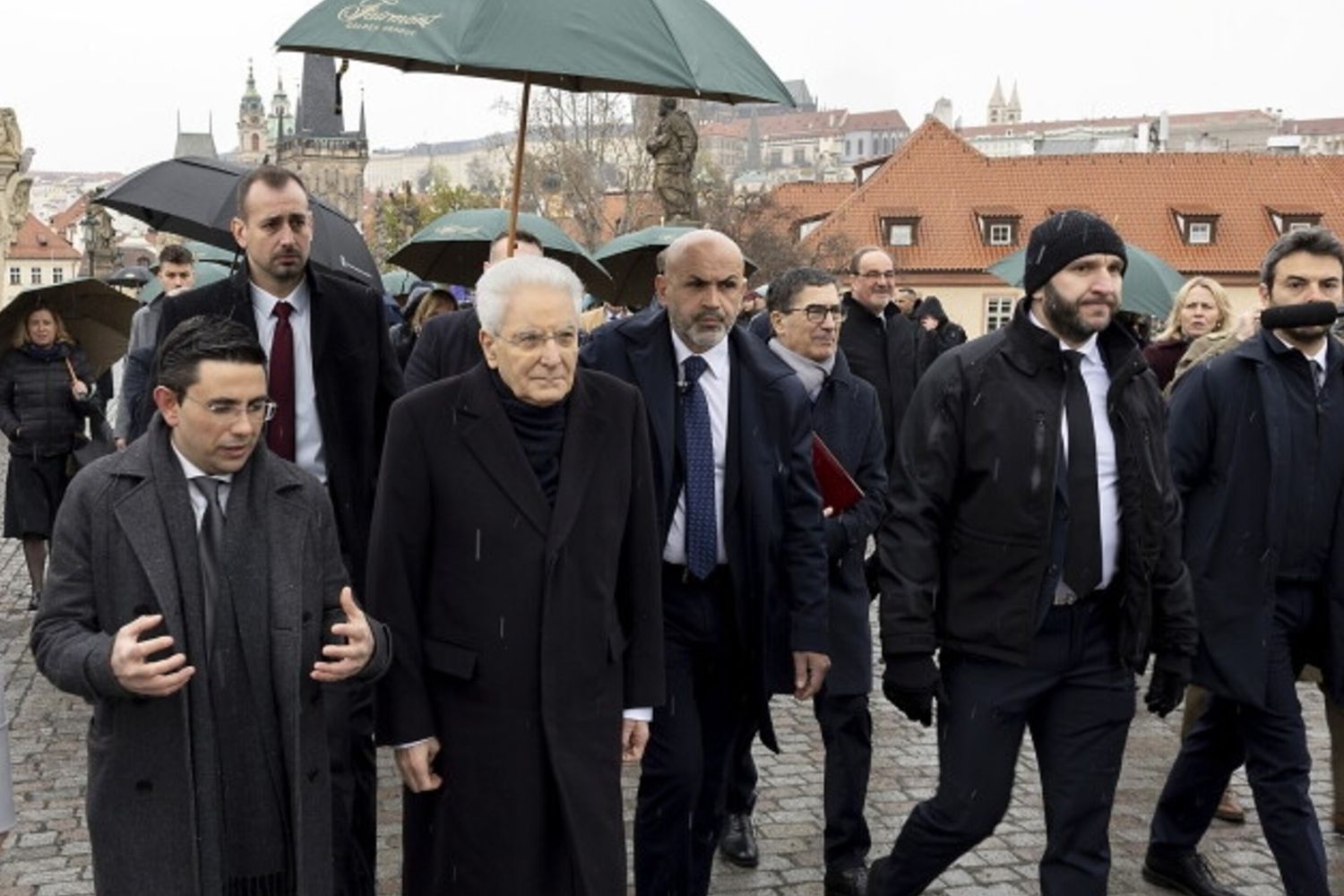 Sergio Mattrella a Praga