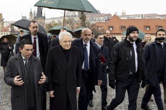 Sergio Mattrella a Praga