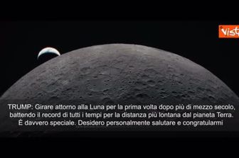 Trump si congratula con gli astronauti della missione Artemis II: Siete nella storia