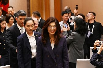 La presidente del Kuomintang di Taiwan, Cheng Li-wun