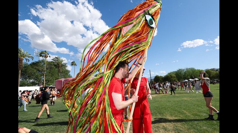 Un partecipante al  Coachella Valley Music and Arts Festival
