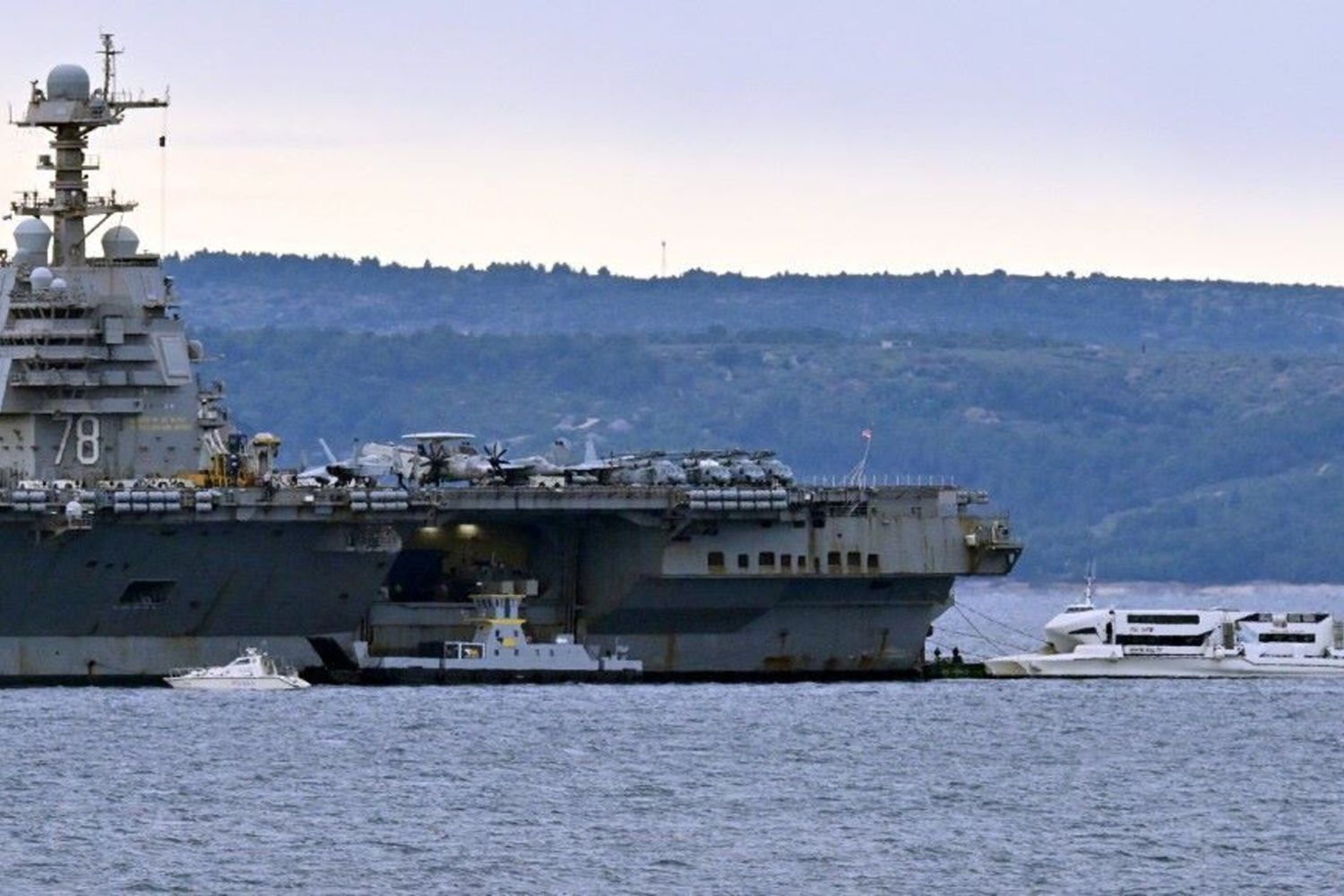La portaerei della Marina statunitense USS Gerald R. Ford