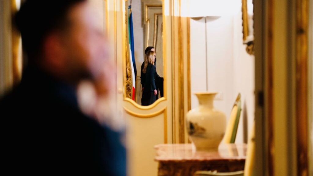 Meloni e Zelensky durante il bilaterale e Palazzo Chigi il 15 aprile 2026