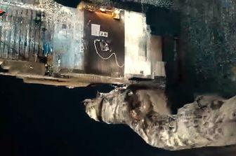 Elaborazione tridimensionale del cunicolo sotto il caveau filiale di Crédit Agricole di Napoli