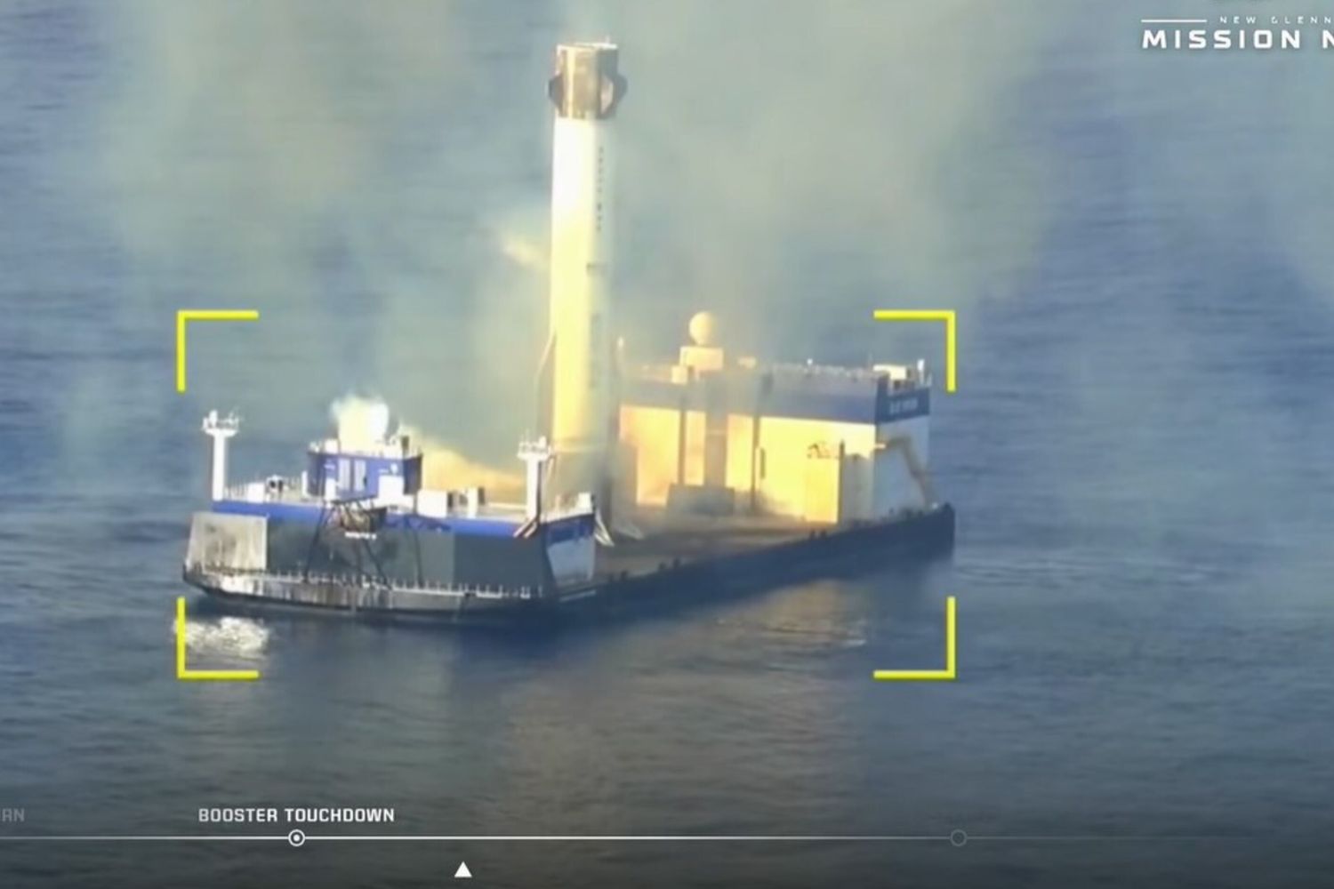 Il razzo New Glenn di Blue Origin è rientrato atterrando sulla piattaforma