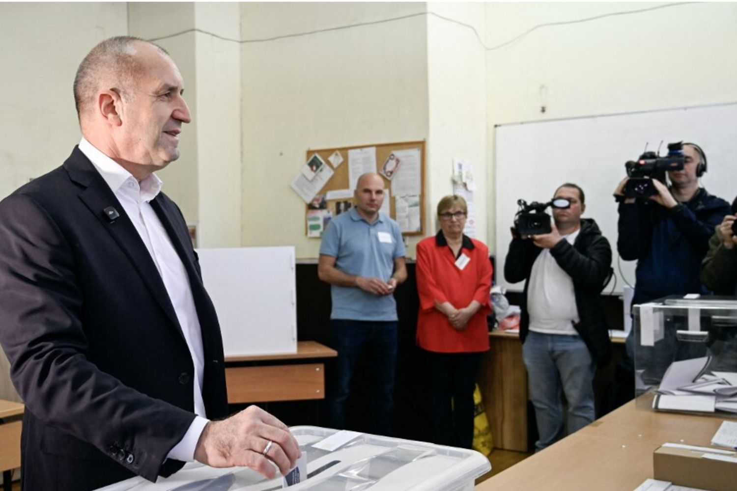 Il leader della coalizione Bulgaria Progressista ed ex presidente Rumen Radev