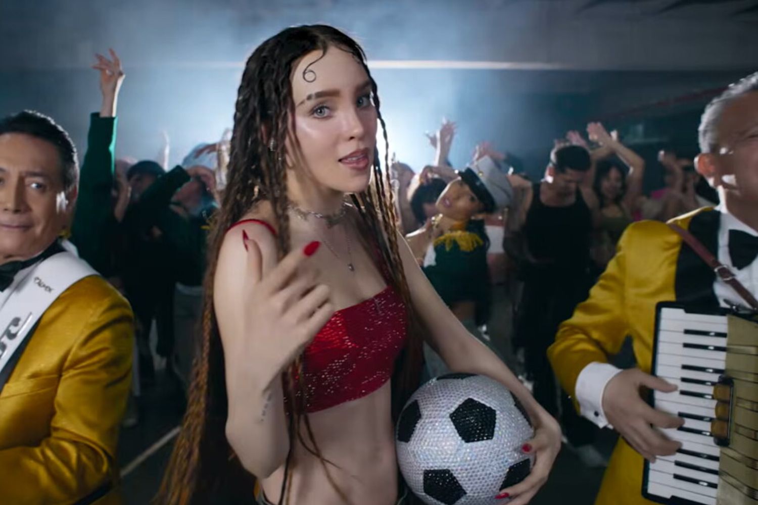 Belinda e il gruppo messicano Los Ángeles Azules