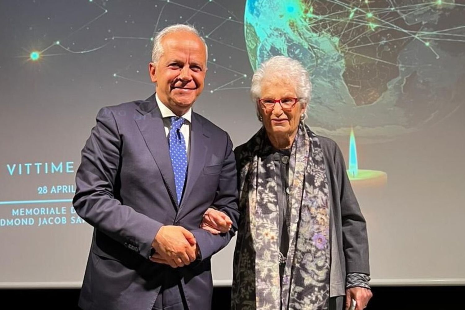 Matteo Piantedosi e Liliana Segre