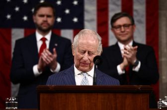 Re Carlo III parla al Congresso USA