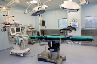 La sala parto di un ospedale