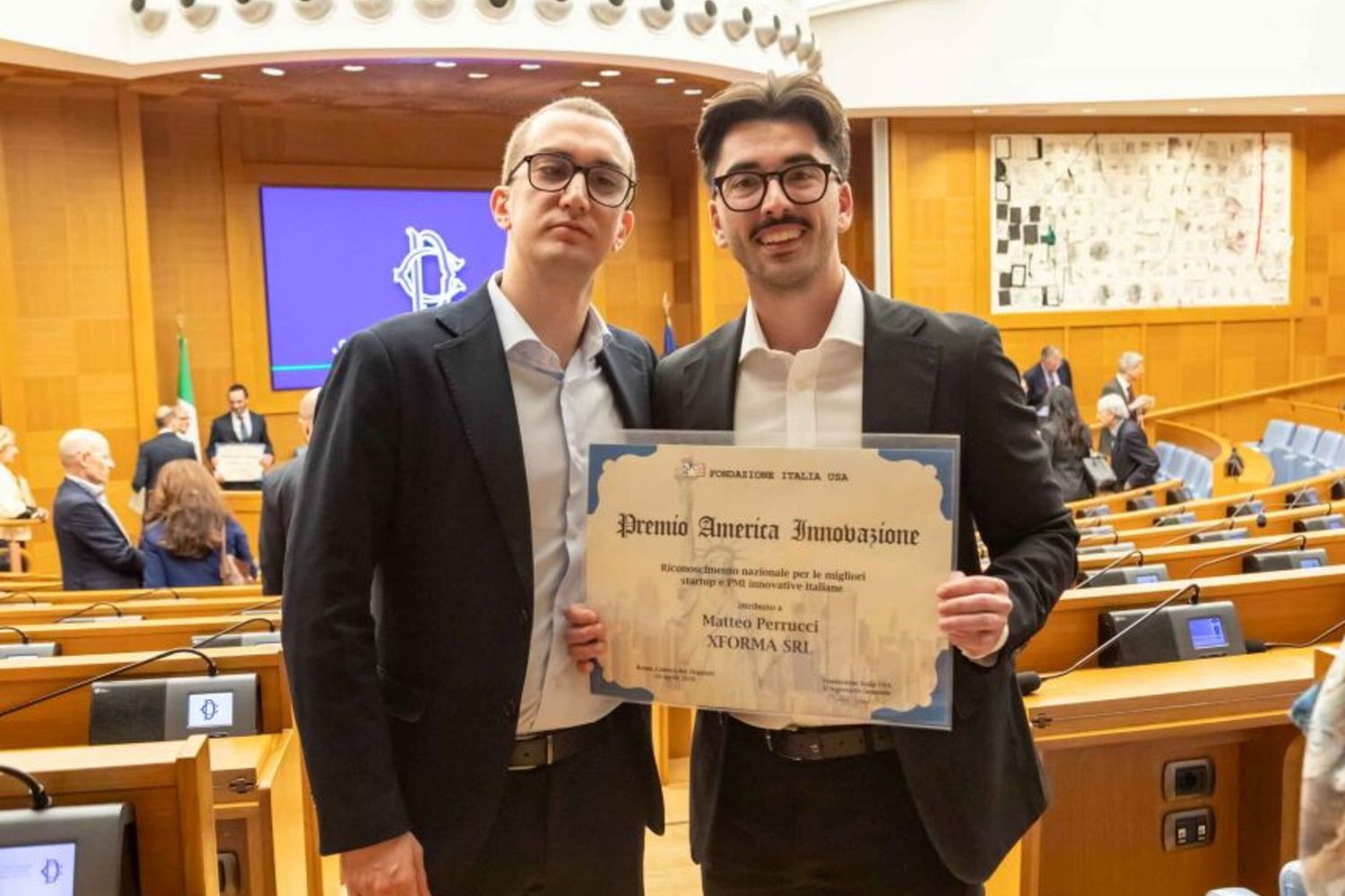I fondatori della start-up XForma
