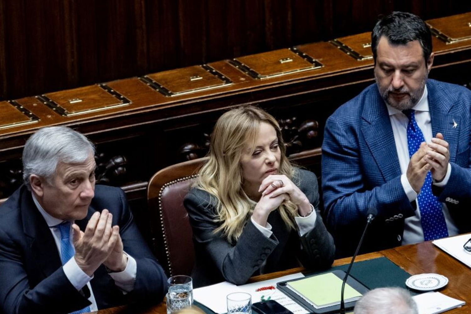 Giorgia Meloni, Matteo Salvini e Antonio Tajani