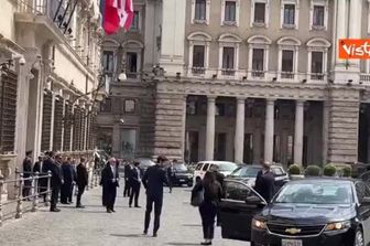 Rubio arriva a Palazzo Chigi per incontrare Meloni