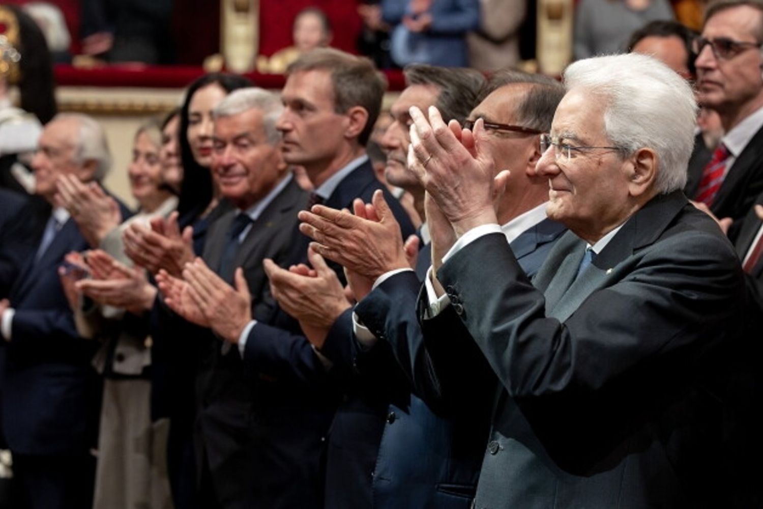 Il presidente Sergio Mattarella alla Scala