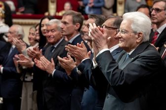 Il presidente Sergio Mattarella alla Scala