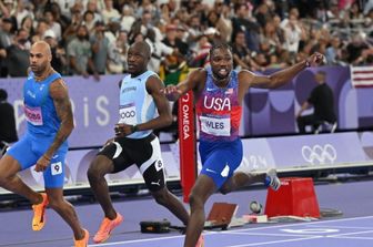 Noah Lyles, Letsile Tebogo e Marcell Jacobs