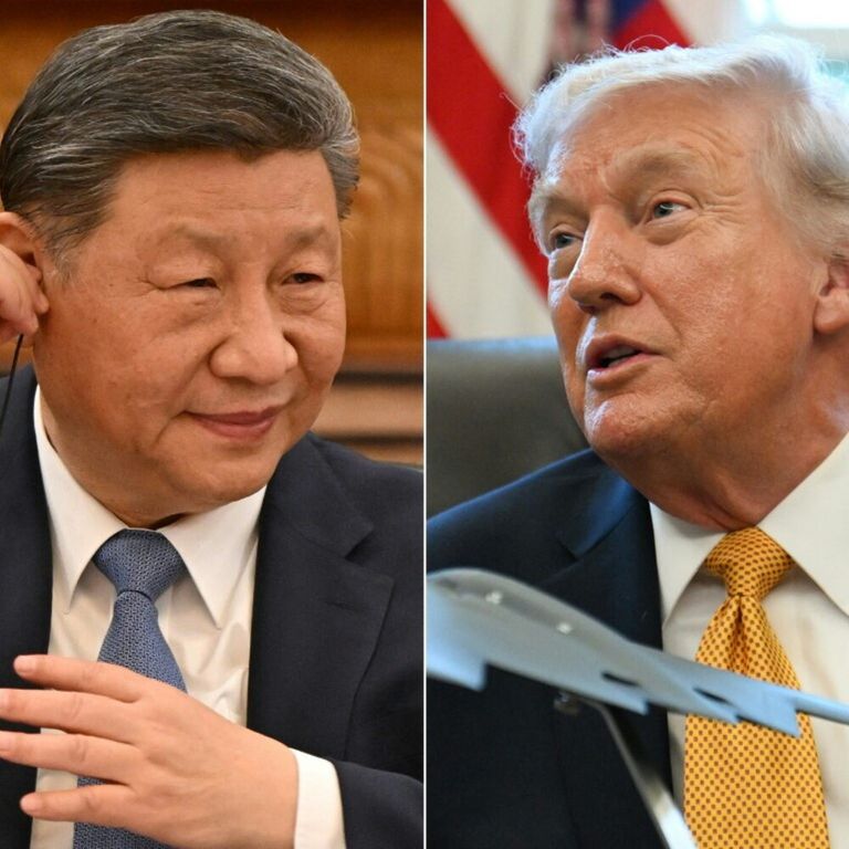 Il presidente cinese Xi Jinping e il presidente degli Stati Uniti Donald Trump