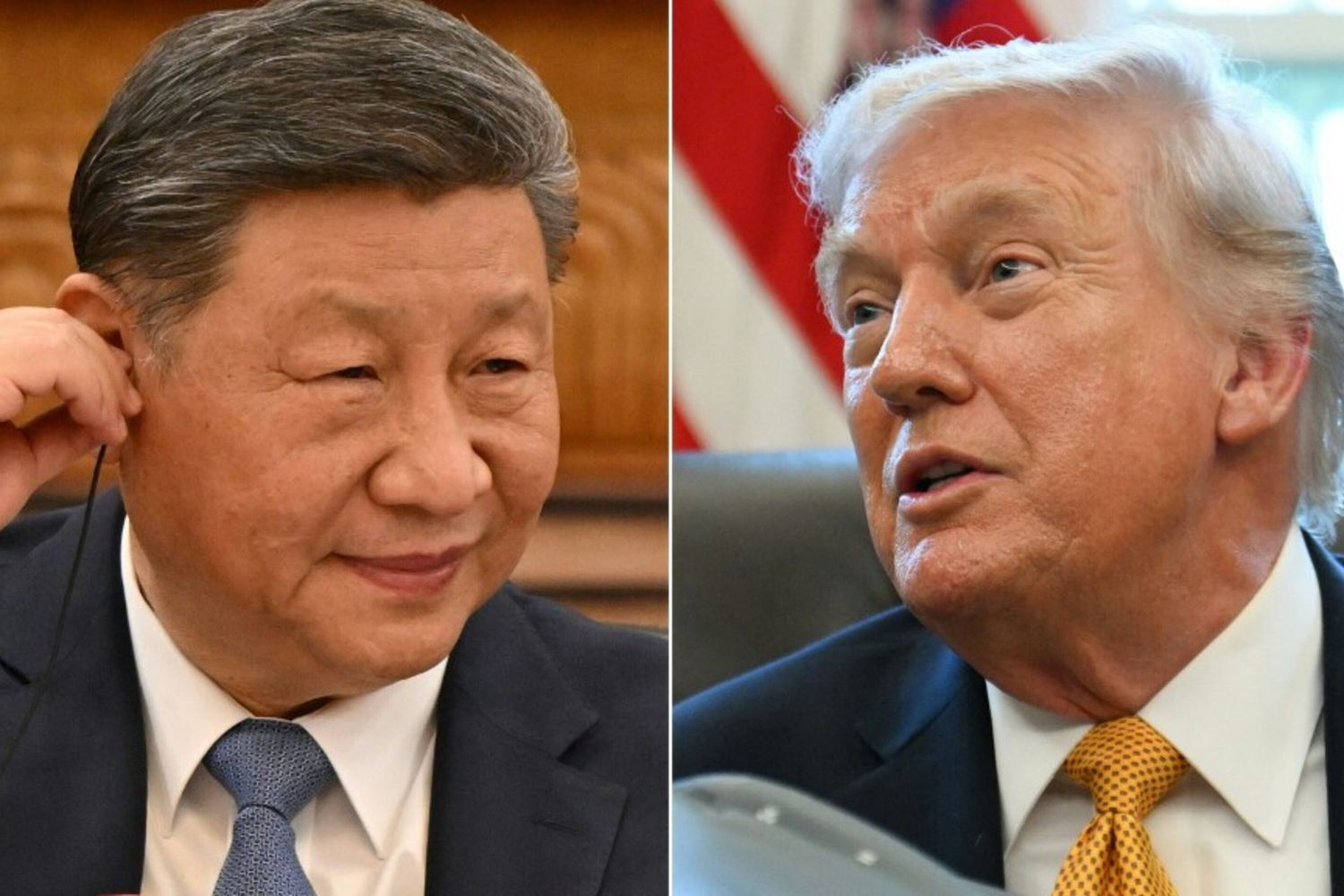 Il presidente cinese Xi Jinping e il presidente degli Stati Uniti Donald Trump