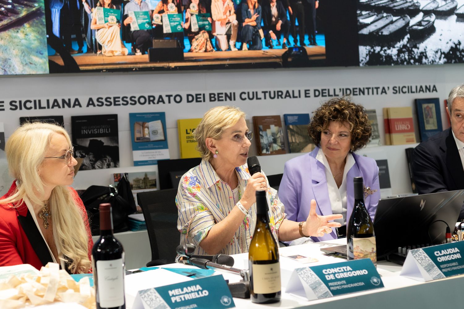 La conferenza stampa di presentazione del Premio Mandrarossa al Salone di Torino
