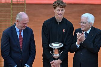 La premiazione di Jannik Sinner
