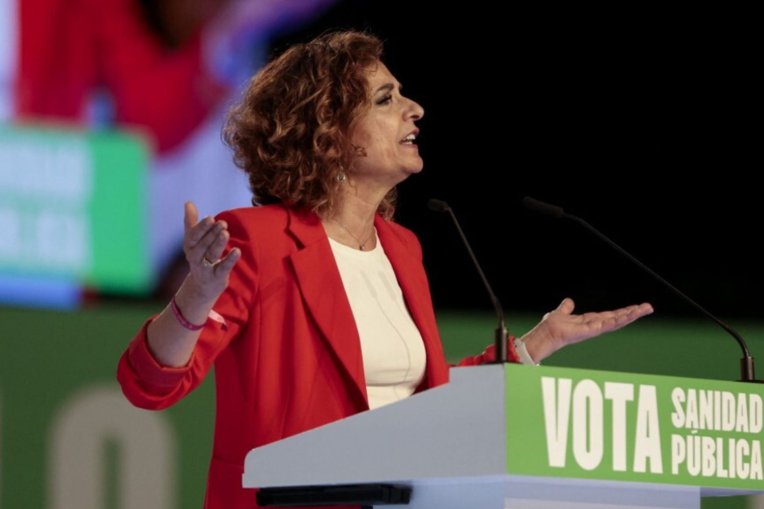 Maria José Montero, vicepresidente del governo spagnolo e candidata al Parlamento andaluso