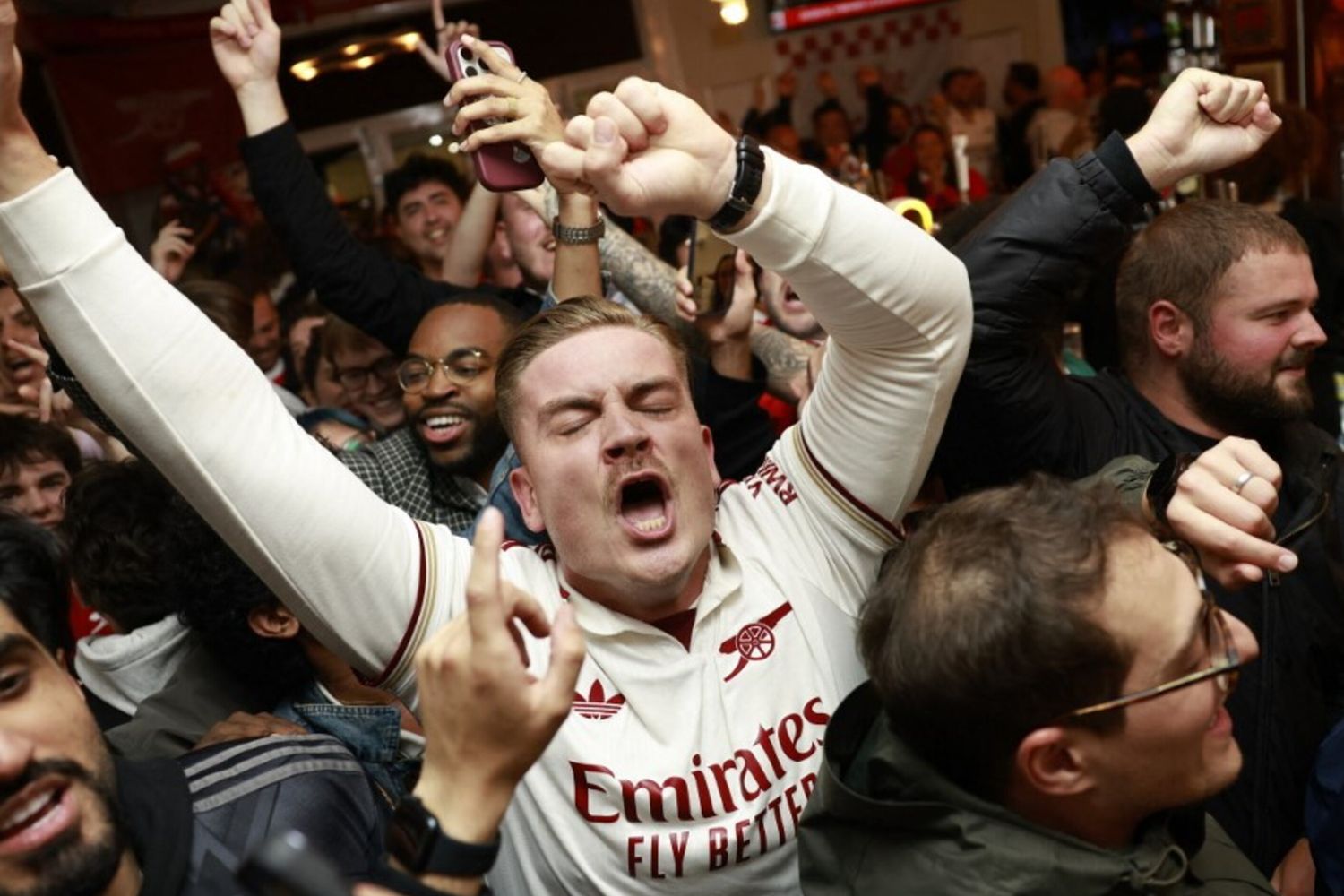 Festa ei tifosi dell'Arsenal