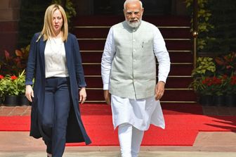 Giorgia Meloni e Narendra Modi